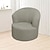 abordables Cubierta de sillón y silla sin brazo-Funda para sillón giratorio de barril de jacquard, funda elástica color burdeos para sillón giratorio, funda para sofá, funda para sillón de club redondo moderno