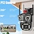 cheap Outdoor IP Network Cameras-6MP WiFi IP Camera 10X Zoom Outdoor Waterproof PTZ Camera Night Vision AI Track 3 Lens Ultra HD Home Security Surveillance Cam