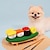 baratos Brinquedos para Cães-Brinquedo durável para animais de estimação com design de sushi, 1 peça, para ranger os dentes, ranger e vazar alimentos - brinquedo interativo para mastigar para cães