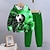 cheap Boy&#039;s 3D Sets-Boys 3D Football Hoodie &amp; Pants Set Long Sleeve 3D Printing Fall Winter Active Fashion Cool Polyester Kids 3-12 Years Outdoor Street Vacation Regular Fit