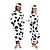 cheap Kigurumi Pajamas-Adults&#039; Kigurumi Pajamas Nightwear Camouflage Milk Cow Animal Animal Patchwork Onesie Pajamas Pajamas Funny Costume Polar Fleece Cosplay For Men and Women Christmas Animal Sleepwear Cartoon