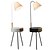 abordables lampadaire led-lampadaire en bois led avec table, lampadaire trépied moderne dimmable avec télécommande, lampe de chevet e27 chambre avec étagère tiroir en bois pour salon, lampe de lecture, bureau, chambre d&#039;enfant