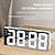 お買い得  ラジオ＆時計-最新のデジタル時計 LED 目覚まし時計寝室用電子デスクトップ時計温度表示調整可能な明るさ 12/24 時間寝室用時間時計