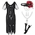 cheap Historical &amp; Vintage Costumes-Retro Vintage Roaring 20s 1920s Flapper Dress Outfits Accessories Set The Great Gatsby Women&#039;s Sequins Tassel Fringe Sequin Tassel V Neck Halloween Carnival Party / Evening Party / Cocktail Dress