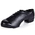 abordables Zapatos de claqué-Mujer Zapatos Claqué Entrenamiento Profesional Zapatos Confort Tacones Alto Con Cordón Tacón Plano Dedo redondo Cordones Niños Adulto Negro