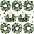 Χαμηλού Κόστους Τεχνητά φυτά-1 τεμ 12&#039;&#039; τεχνητό στεφάνι ευκαλύπτου για εξώπορτα άνοιξη καλοκαιρινό στεφάνι για τοίχο με πράσινα φύλλα ψεύτικο ευκάλυπτο βεράντα αγροικία αίθριο κήπο φεστιβάλ γιορτή παράθυρο διακόσμηση γάμου