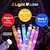 cheap Novelties-5/10/12pcs LED Jumbo Light Up Pop Fidget Tubes - Large Glow Sticks for Party Supplies and Stress Relief