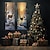abordables affiches avec cintres-tirages du jour de Noël image moderne décoration murale suspendue cadeau toile roulée non encadrée non étirée