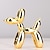 levne Sochy-lesklý balónek socha psa domácí výzdoba moderní umění funky sochy na konferenční stolek kuchyňské dekorace výzdoba trendy barevná schémata pokoj estetický kov textura zlatá socha pes