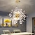 abordables Éclairages forme globe-lustre à bulles 65 cm lustre design globe or argent pour îlot de cuisine salon salle à manger chambre lumières 110-240 v