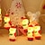 זול חוט נורות לד-סנטה מנורות מחרוזת 1.5 מטר 10 לדים 3 מטר 20 לדים מופעל על סוללה מסיבת חג המולד בית חלון מרפסת מרפסת קישוט עמיד למים