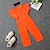 cheap Bottoms-Kids Girls&#039; Overall &amp; Jumpsuit Solid Color Active Outdoor 3-7 Years Fall fluorescent green Orange