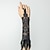 cheap Costumes Jewelry-Bracelet Feather Lace Long Gloves Wrist Cuffs Bracelet Sexy Punk &amp; Gothic Steampunk Alloy For Disco Cosplay Carnival Women&#039;s Costume Jewelry Fashion Jewelry
