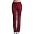 abordables Pantalons Jogger Femme-Femme Joggings Pantalon Taille haute Toute la longueur Rouge bordeaux Automne