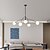 economico Modello sputnik-att nero sputnik lampadario 5 luci lampadario della metà del secolo lampada moderna industriale illuminazione a sospensione a soffitto per cucina sala da pranzo soggiorno camera da letto 110-240v