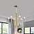voordelige Kaarsstijl ontwerp-ovale kroonluchter 6/9-licht hoge kwaliteit messing modern licht plafond compatibel voor eetkamer eetkamer 110-240v