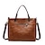 cheap Handbag &amp; Totes-Women&#039;s Handbag PU Leather Daily Zipper Large Capacity Waterproof Solid Color Black Red Brown