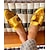 billige Slip-ons og loafers til kvinner-Dame Loafers Plattformstøvler Bullock Sko Daglig Helfarge Spenne Flat hæl Rund Tå Årgang Fritid Gange Semsket fuskelær Spenne Gull