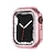 billiga Smartwatch-fodral-2-pack Klockfodral med skärmskydd Kompatibel med Apple Watch Series 8 7 41mm 45mm / Series 6 5 4 SE 40mm 44mm / Series 3 2 1 38mm 42mm Reptålig Bling Diamond HD Clear Härdat glas / Legering Klocka