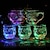cheap Novelties-LED Flashing Light Inductive Rainbow Color Beer Glass Cup Whisky Mugs(Shape Dragon) ER