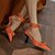cheap Women&#039;s Heels-Women&#039;s Heels Pumps Strappy Heels Plus Size Party Daily Club Butterfly Kitten Heel Stiletto Heel Pointed Toe Elegant Vacation Vintage Suede Lace-up Black Orange Green