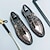 Χαμηλού Κόστους Ανδρικά Oxfords-Ανδρικά Οξφόρδη Ρετρό Τα επίσημα παπούτσια Μεταλλικά Παπούτσια Περπάτημα Καθημερινό Καθημερινά Δέρμα Άνετο Μποτίνια Μοκασίνια Μαύρο Ασημί Χρυσό Άνοιξη Φθινόπωρο