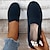 ieftine Pantofi Joși de Damă-Pentru femei Pantofi Flați Slip-On-uri Pantofi de confort Zilnic Culoare solidă Iarnă Toc Drept Vârf rotund Modă Casual Confortabili Plimbare Tăiați volantul Loafer Gri Închis Negru Galben