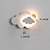 abordables Appliques murales pour enfants-applique murale led intérieur enfants 7w nuage applique chambre d&#039;enfant avec interrupteur à tirette enfants lampe de chevet à intensité variable pour filles garçon chambre décoration acrylique