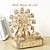 cheap Jigsaw Puzzles-3D Wooden Puzzles Led Rotatable Ferris Wheel Music Octave Box Model Mechanical Kit Assembly Decor DIY Toy Gift for Kid Adult