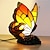 preiswerte Tischlampe-Schmetterlings-Buntglas-Tischlampe im Retro-Stil, Tischlampe, Nachtlicht, perfekt als Einweihungsgeschenk