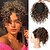 cheap Chignons-Messy Bun Hair Piece Elastic Drawstring 8 Loose Curls Bun Hair Extensions Hair Topper Synthetic Hair Bun Hairpiece for Women Short Curly Ponytail - Chocolate Brown with Golden Highlights
