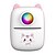 cheap Digital Camera-Portable Thermal Printer Wireless Inkless 203DPI Photo Label Memo Wrong Question Printing Machine With USB Cable for IOS Android(5 rolls thermal paper)