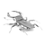 رخيصةأون ألعاب تركيب القطع-aipin المعادن الجمعية نموذج diy 3d لغز الحشرات اليعسوب العقرب السرعوف الغزلان القرن دودة الذئب العنكبوت نموذج الكارب