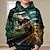 cheap Boy&#039;s 3D Hoodies&amp;Sweatshirts-Boys 3D Dinosaur Hoodie Pullover Long Sleeve 3D Print Fall Winter Fashion Streetwear Cool Polyester Kids 3-12 Years Outdoor Casual Daily Regular Fit