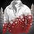 abordables Men&#039;s Sweatshirts-Imprimés Photos Motif de flocon de neige Homme 3D effet du quotidien Noël Vacances Sortie Sweat shirt Sweats Noir Rouge Mao manche longue Printemps &amp; Automne Imprimer Toison Designer Sweat à capuche