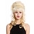billige Kostumeparykker-dame paryk barok 60&#039;er bikube retro bolle krøllet lang lys blond mix pop sangerinde