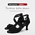 preiswerte Lateinamerikanische Schuhe-Damen Schuhe für den lateinamerikanischen Tanz Abiball Professionell Rumba Wildlederschuhe Absätze Einheitliche Farbe Stöckelschuh Peep Toe Schnalle Erwachsene Schwarz Beige