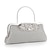 cheap Clutches &amp; Evening Bags-Women&#039;s Clutch Evening Bag Wristlet Clutch Bags Polyester Party Daily Bridal Shower Rhinestone Crystals Chain Large Capacity Multi Carry Solid Color Silver Gold