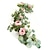 זול פרח מלאכותי-זר פרחים 175 ס&quot;מ מזויף אדמונית גפן פרחים מלאכותיים תלויים זר אדמונית קיסוס לחדר עיצוב קיר סלים תלויים סלים תלויים קשת חתונה רקע גן