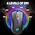 baratos Ratos-2.4g mouse sem fio rgb luz recarregável 4800dpi ajustável usb plug and play jogo de mouse óptico escritório em casa preto/branco