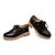 levne Dámské Oxfordky-Dámské Oxfordské Mokasíny Bullock Shoes Větší velikosti Denní Pevná barva Platforma Blokovat patu Oblá špička Vinobraní Na běžné nošení Chůze PU Šněrování Černá Žlutá Béžová