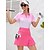 abordables Golf-Femme T-shirt POLO Rose Manche Courte Protection Solaire Top Dégradé de Couleur Tenue de golf Vêtements Tenues Porter des vêtements