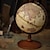 voordelige Educatief speelgoed-antieke globe dia 5,5-inch / 14,2 cm - mini globe - moderne kaart in antieke kleur - Engelse kaart - educatief/geografisch
