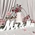 cheap Statues-Wedding Centerpieces Decorations 1 Set Wooden White Mr Mrs Letter Ornament for Wedding Party Welcome Sign Decor
