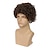 cheap Mens Wigs-Brown Curly Short Afro Wig for Male Guy California Mens Cosplay Costume Daily Hair Synthetic Heat Resistant Mens Full Wigs