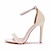 billige Brudesko-kvinders bryllup sko til brud kvinder brudepige perle stilet imiteret læder åben tå stropper høj hæl klassiske pumps hvid beige