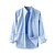 abordables Ropa de casa-Camisa de lino informal para hombre, cárdigan de manga larga, top holgado con cuello levantado
