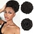 levne Drdoly-afro nafouklá stahovací šňůrka culík výstřední kudrnatý kudrnatý paruka klip v kusu pro černé ženy syntetický