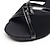 cheap Latin Shoes-Women&#039;s Latin Shoes Prom Professional Rumba Suede Shoes Heel Solid Color Thick Heel Peep Toe Buckle Adults&#039; Black
