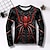 cheap Boy&#039;s 3D T-shirts-Boys 3D Spider Tee Shirt Long Sleeve 3D Print Fall Winter Sports Fashion Streetwear Polyester Kids 3-12 Years Crew Neck Outdoor Casual Daily Regular Fit